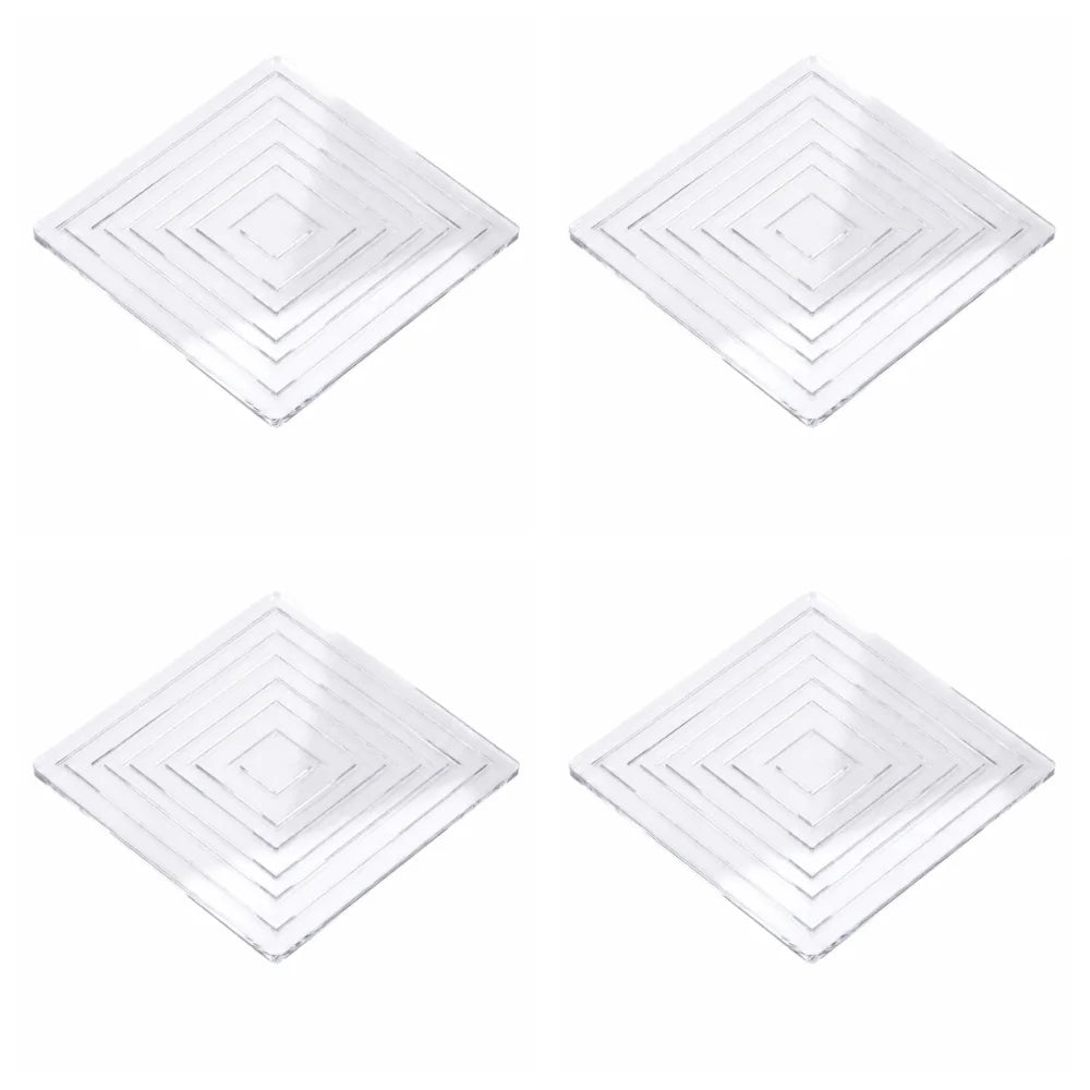 4-Pack Non-Slip Furniture Foot Pads – Self-Adhesive PU Gaskets Furniture Foot Pads Babs 4Pcs square 80mm
