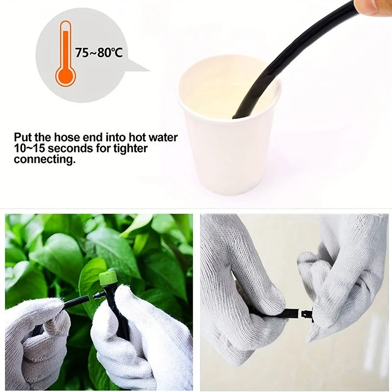 Adjustable 360° Drip Emitters on Stake – Garden Irrigation Drip Irrigation Emitters Babs