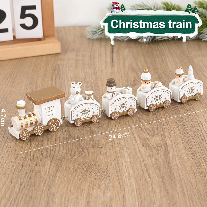 Christmas Wooden Train Ornament – Xmas Decor & Kids Gift Christmas Ornament Babs Style12