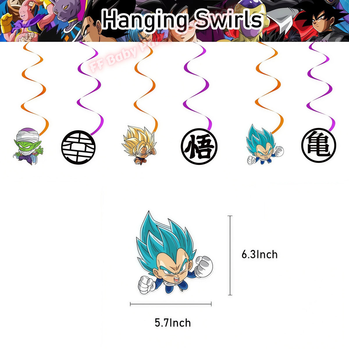 Dragon Ball Z Birthday Party Supplies – Goku Plates & Balloons