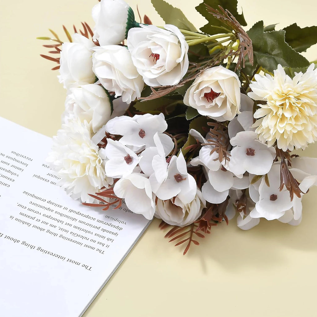 Artificial Silk Rose Bouquet – Indoor & Outdoor DIY Decor Artificial Silk Flowers Babs