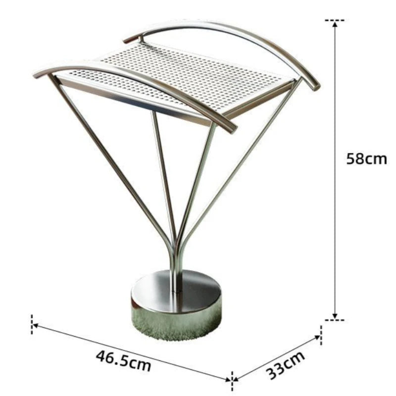 Modern Stainless Steel Coffee Table – Minimalist Living Room Side Table Coffee Side Table Babs Sliver