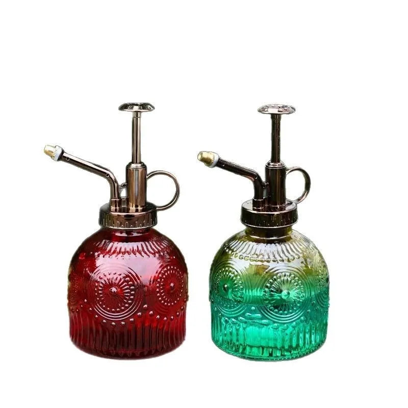 Vintage Embossed Glass Spray Bottle – 500ml Plant Mist Sprayer Glass Mist Sprayer Babs