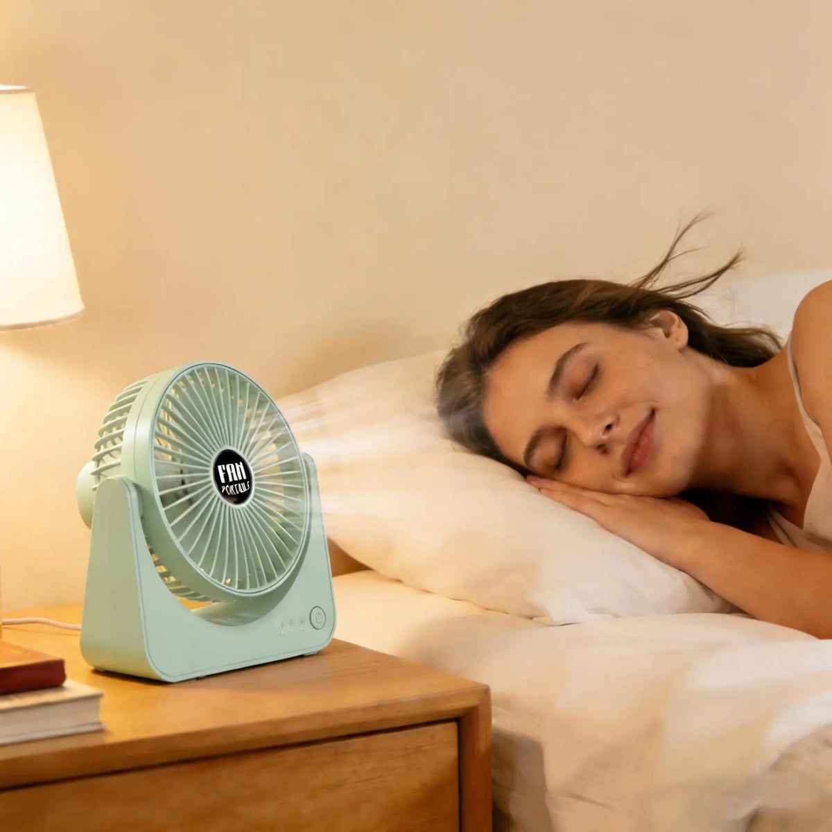 USB Rechargeable Mini Desk Fan – 3 Speed, Quiet & Portable Portable Desk Fan Babs