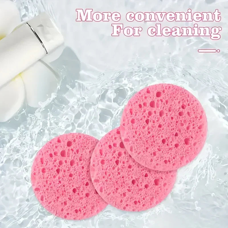 50PCS Compression Facial Sponge – Cleansing & Makeup Removal Facial Cleansing Sponge Babs