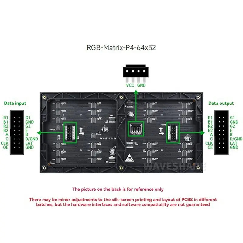P4 RGB LED Matrix Panel 64x32 Pixels HUB75 – Full Color Display LED Matrix Display Babs