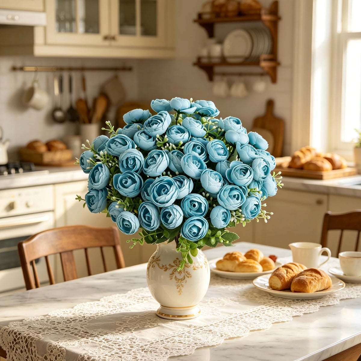 Silk Artificial Tea Bud Flowers – Wedding Bouquet & Home Décor Artificial Flowers Babs