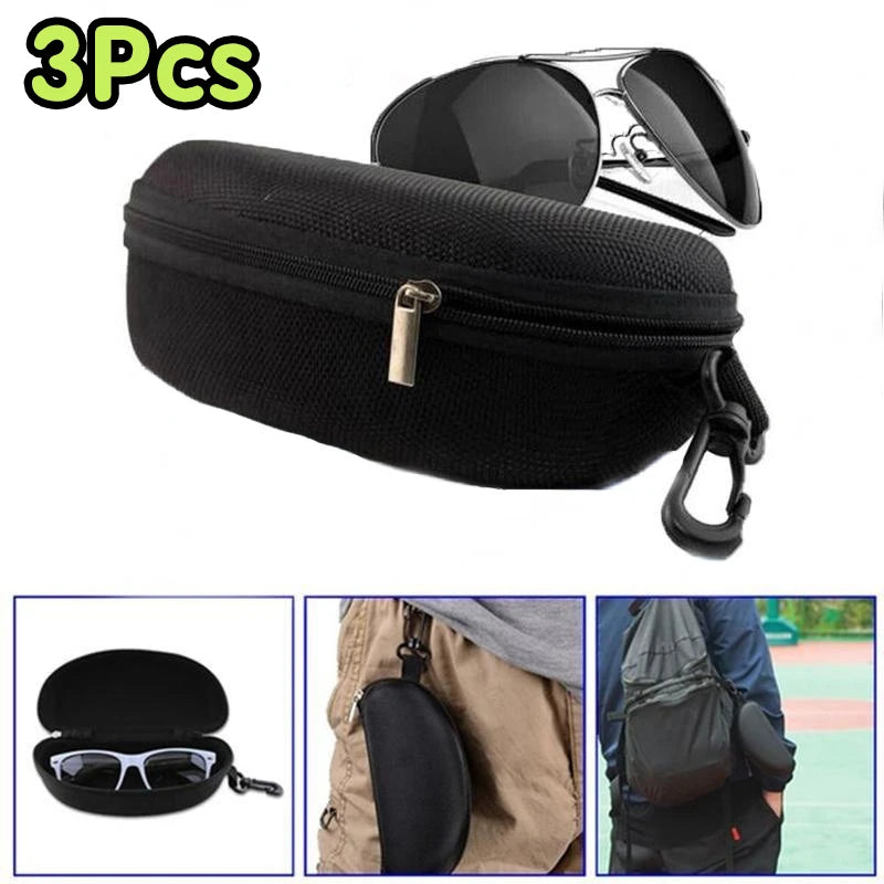 Portable Hard Zipper Sunglasses & Eyeglass Case – Travel Eyeglass Case Babs