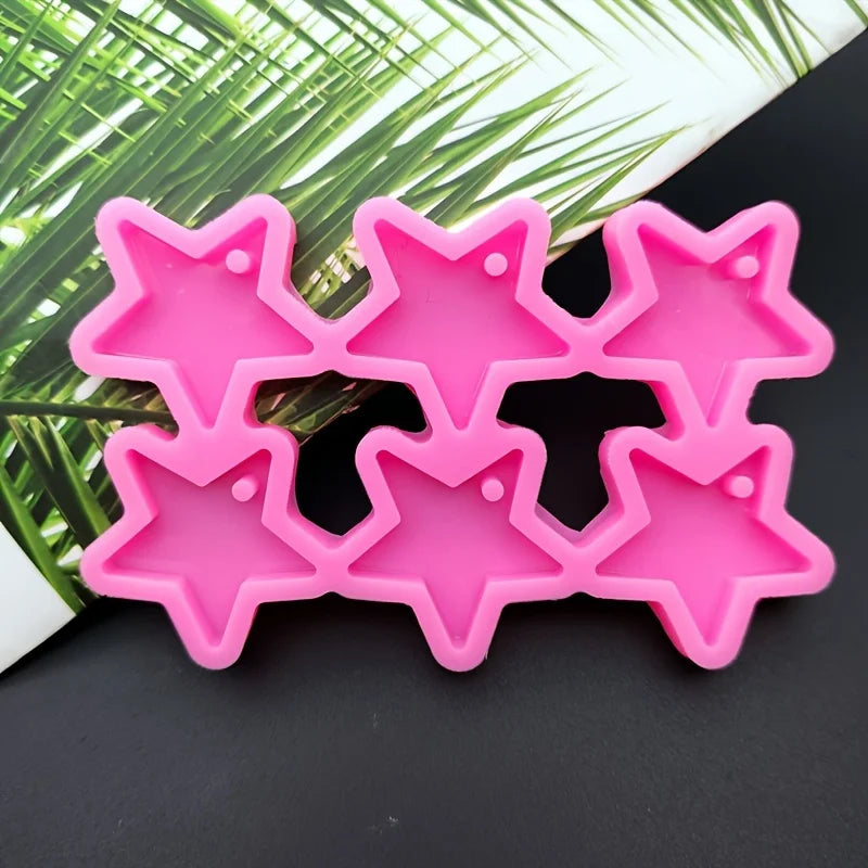 6-Star DIY Silicone Earring Mold for Resin & Epoxy Casting Resin Jewelry Mold Babs