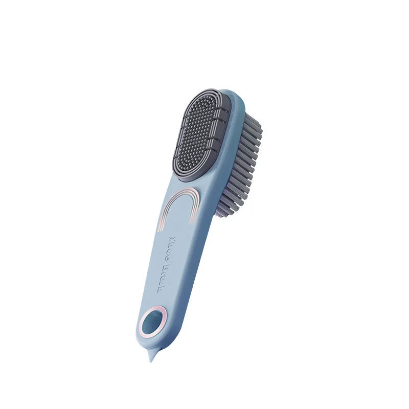 Double-Sided Rubber Shoe Brush – Soft Bristles & Waterproof Shoe Cleaning Brush Babs Blue