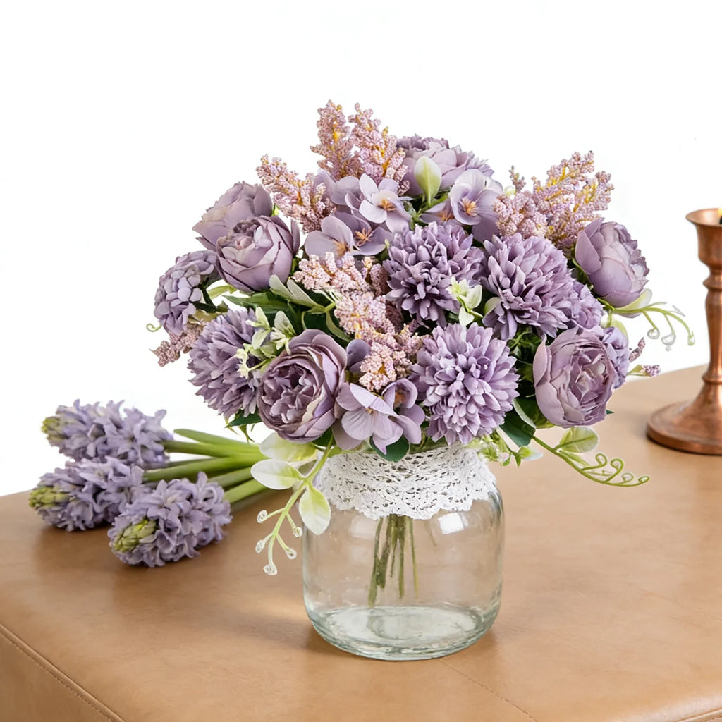Silk Peony Artificial Flower Bouquet for Wedding & Home Décor Artificial Flower Bouquet Babs