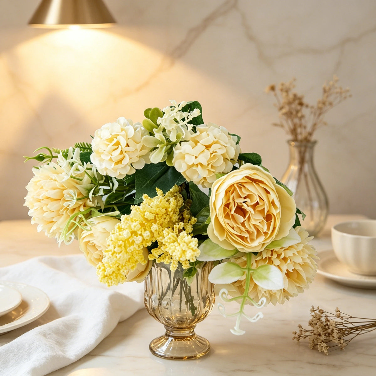Artificial Peony Bouquet – Silk Flowers for Wedding & Home Decor Artificial Flower Bouquet Babs