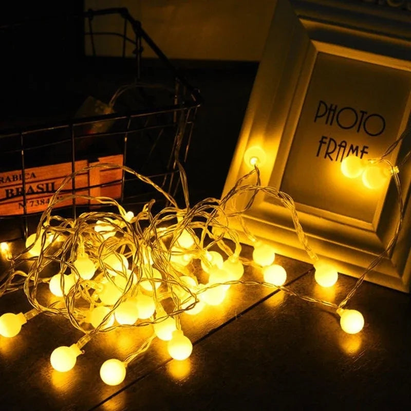10M LED Ball Fairy String Lights – USB/Battery Garden & Wedding LED String Lights Babs 10M 80Leds Warm White USB Plug