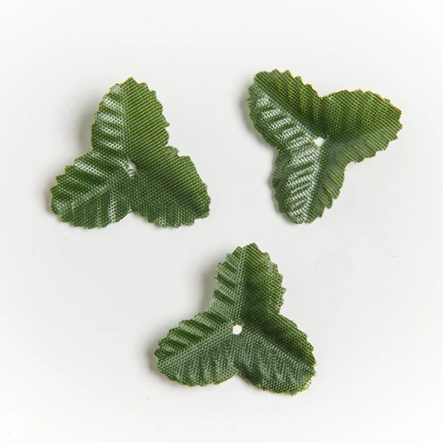 Silk Green Leaf Artificial Flowers for Wedding & Home Decor Artificial Silk Leaves Babs Style 7 3.5CM 100PCS