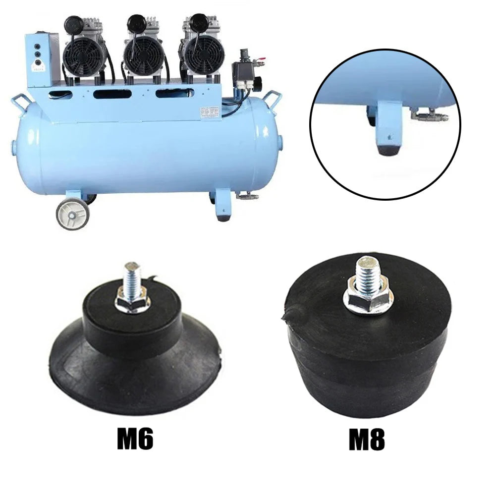 M6/M8 Rubber Foot Pad for Air Compressors – Non-Slip Compressor Foot Pad Babs