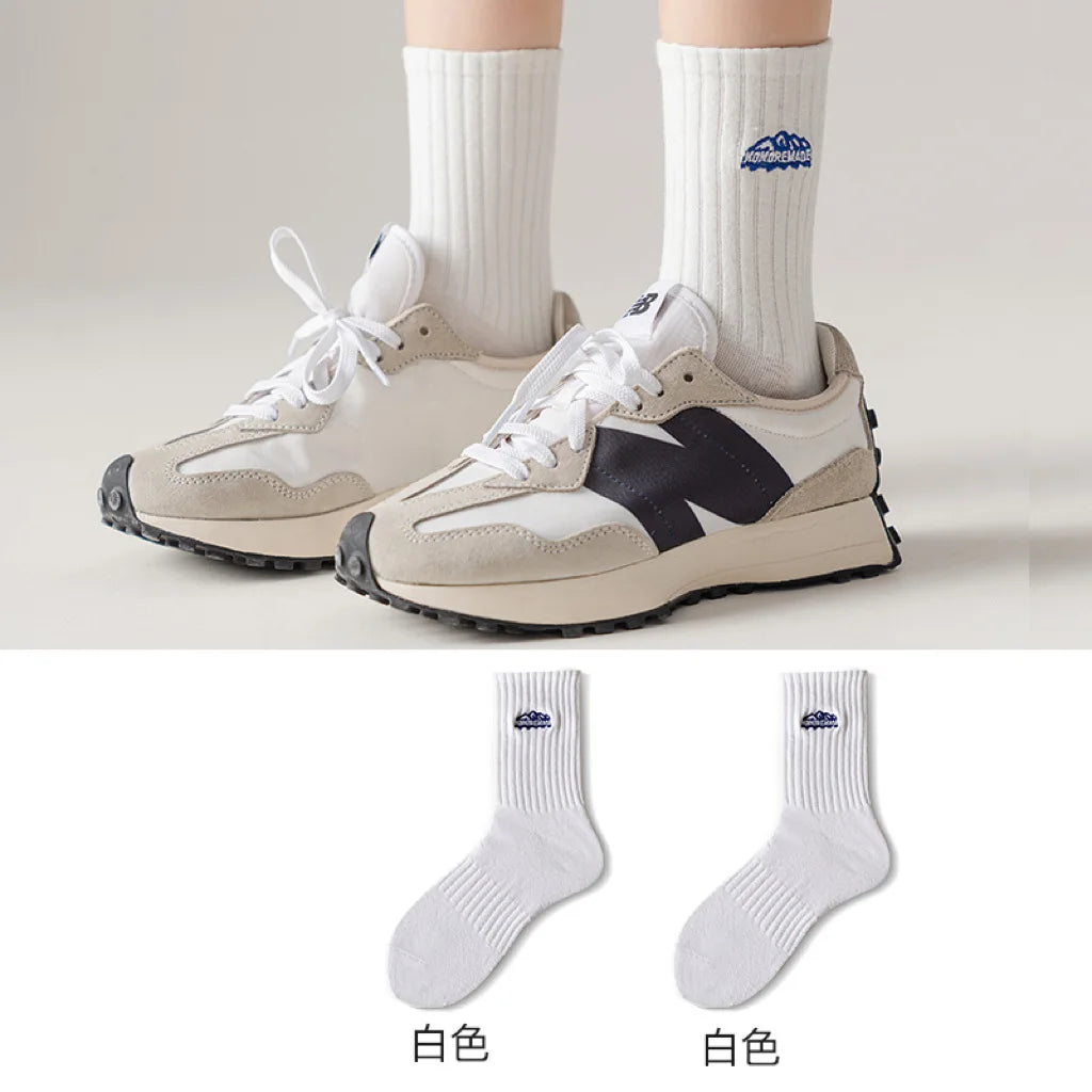 Men's Thick Odor-Resistant Mid-Tube Sports Socks – 5 Pairs Men's Sports Socks Babs 5pcs 2 One Size