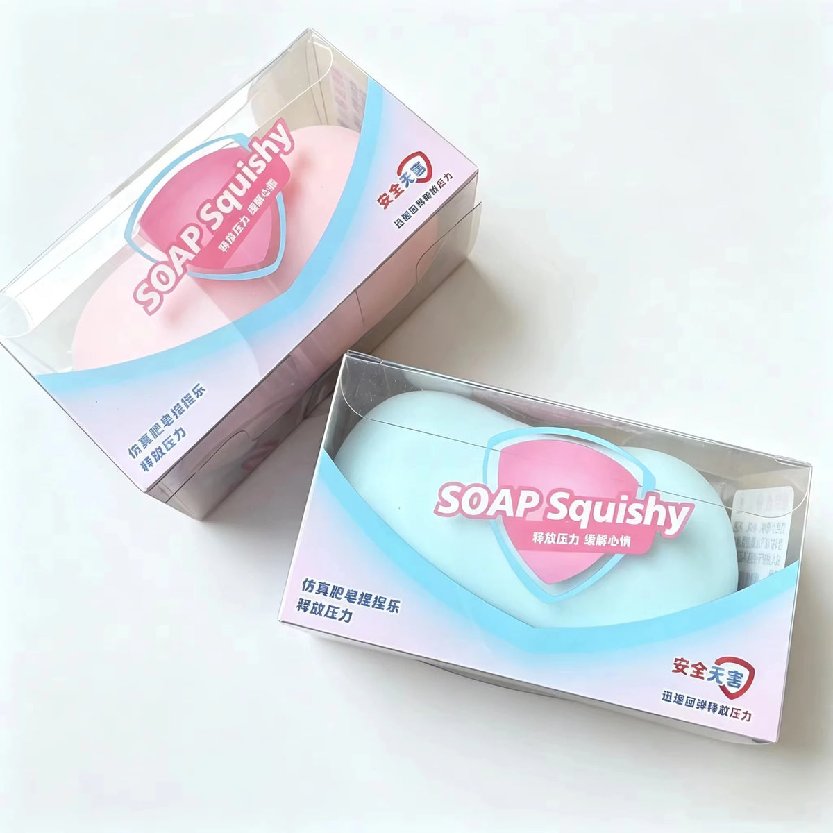 Squishy Soap Slow Rebound Fidget Toy – ASMR Squeeze Gift Squishy Fidget Toy Babs 2pcs 1