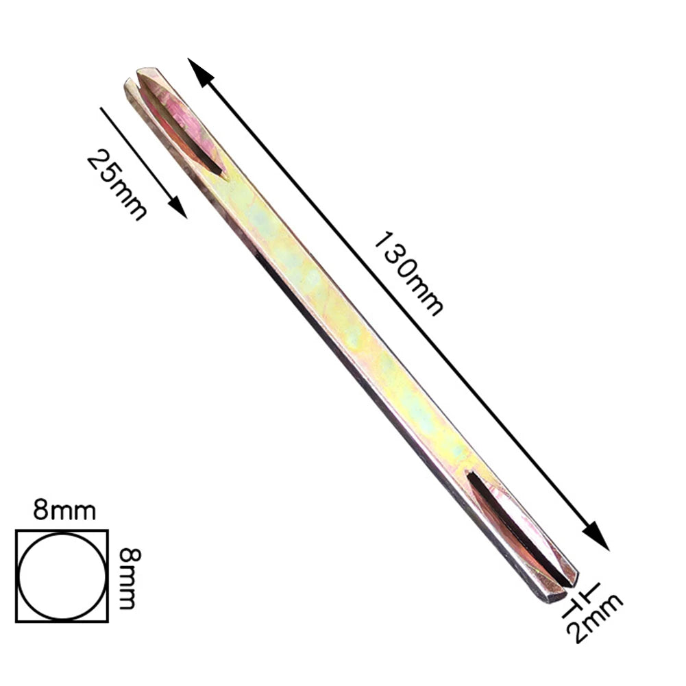 8mm Square Door Handle Spindle Pin 85–130mm Galvanised Iron Door Handle Spindle Babs 130mm