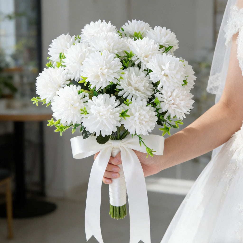 Silk Artificial Chrysanthemum Flowers – Wedding & Home Decor Artificial Silk Flowers Babs