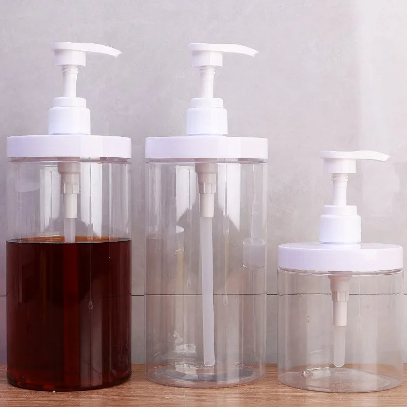 500/1000ml Refillable Pump Dispenser Bottle – Travel & Shower Pump Dispenser Bottle Babs