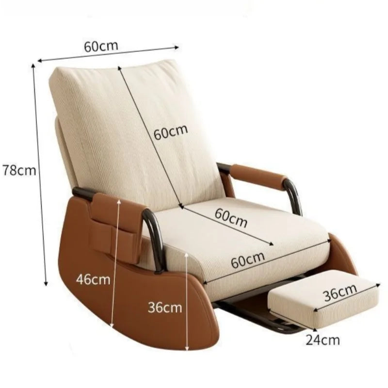 Modern Rocking Recliner Folding Armchair – Luxury Lounger Rocking Recliner Chair Babs