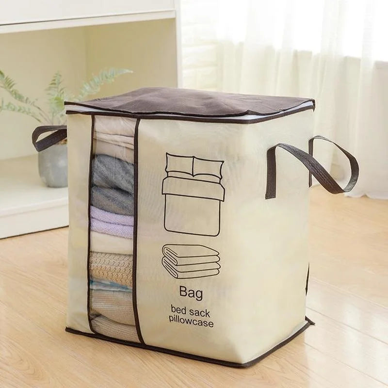 Non-Woven Portable Clothes Storage Bag | Folding Closet Organizer Clothes Storage Bag Babs