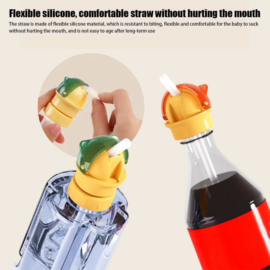 Kids Silicone Bottle Spout Straw Adapter – Leak-Proof & Universal Bottle Straw Adapter Babs