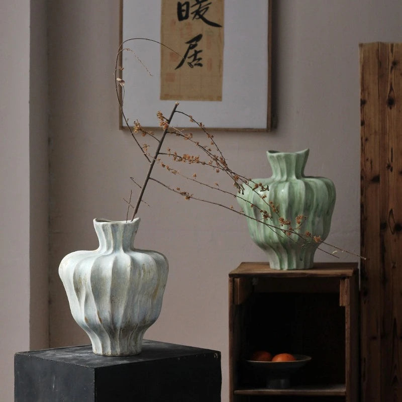 Glazed Ceramic Vase – Modern Desktop Flower Pot & Home Décor Ceramic Vase Babs