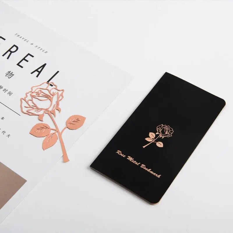 Luxury Rose Flower Metal Bookmark – School, Office & Gift Use Metal Bookmark Babs