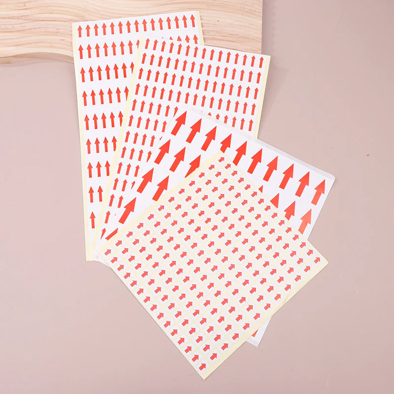 10 PCS Red Arrow Self-Adhesive Directional Stickers & Labels Directional Label Stickers Babs