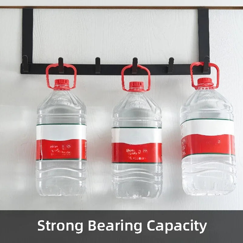 5-Hook Over-the-Door Organizer Rack – Coat, Towel & Hat Hanger Door Hook Rack Babs