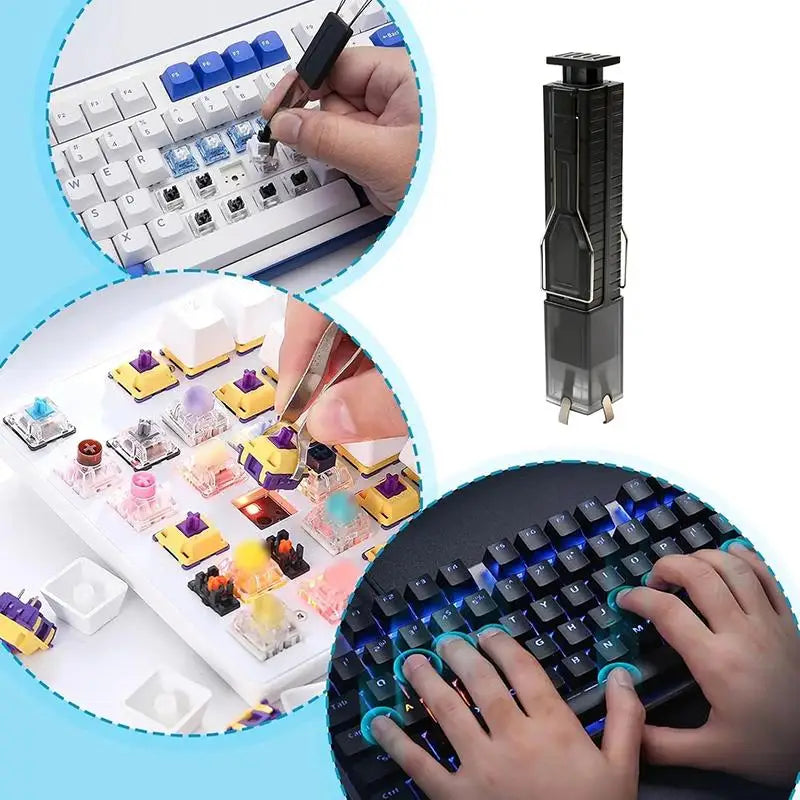 2-in-1 Keycap Puller & Cleaning Brush – Keyboard Tool Keyboard Cleaning Tool Babs