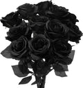 Autumn Artificial Silk Rose Bouquet | Wedding & Home Décor Artificial Flower Bouquet Babs black 6 pcs