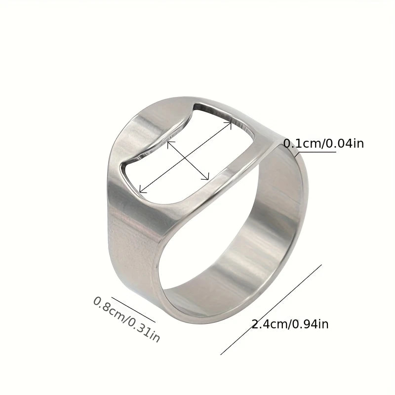 2-Pack Stainless Steel Finger Bottle Opener Set Bottle Opener Set Babs