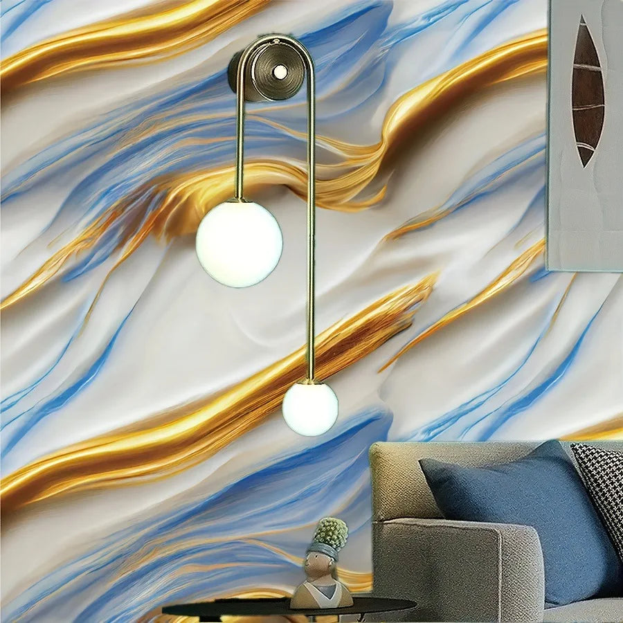 Foil Marble Contact Paper Self-Adhesive Waterproof Wall Sticker Peel & Stick Wallpaper Babs