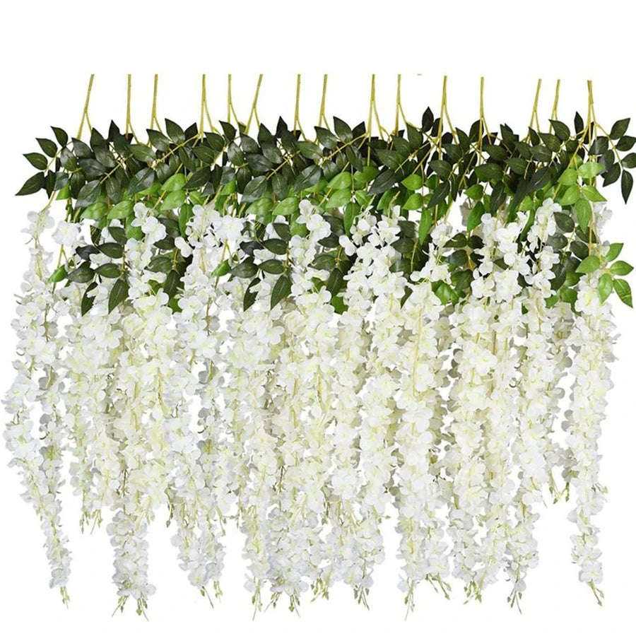 Artificial Silk Orchid Rattan Garland – Wedding & Home Décor Artificial Flower Garland Babs