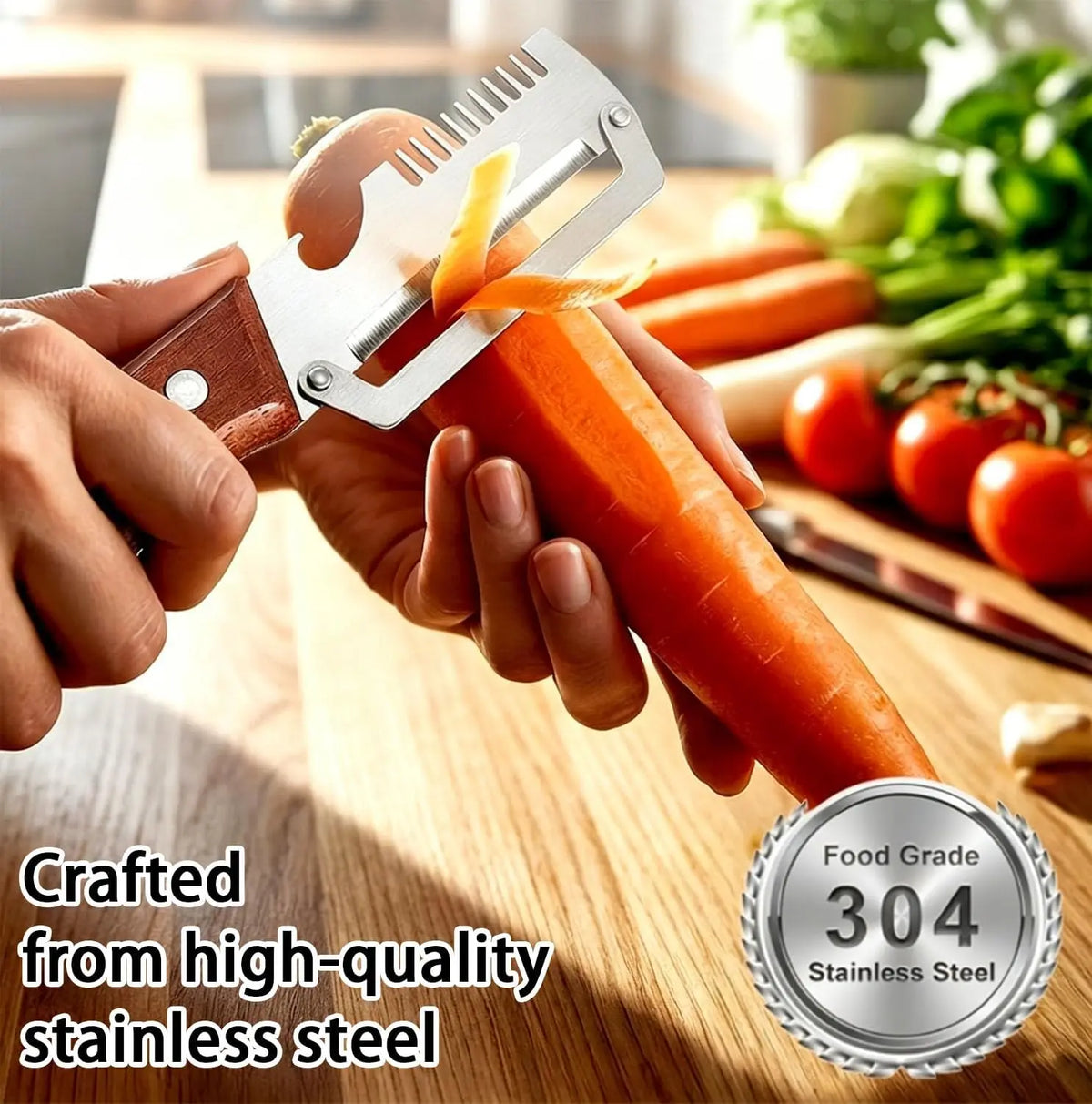 Multifunctional Kitchen Slicer & Bottle Opener | Veggie Cutter Kitchen Slicer Tool Babs