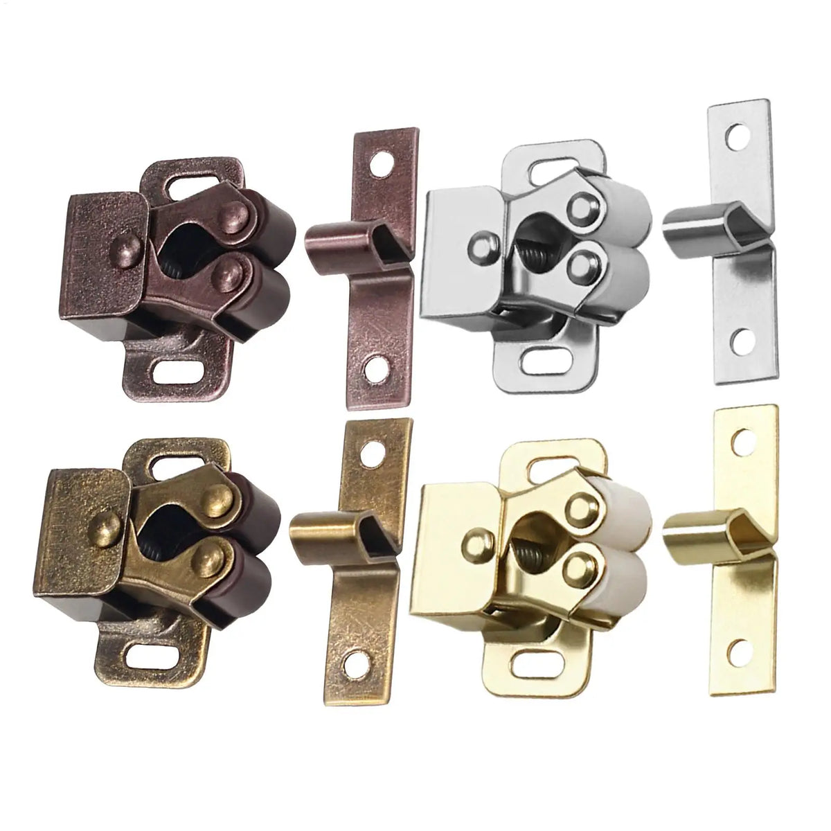 Double Roller Cabinet Door Catches with Screws – Strong Hold Cabinet Door Catch Babs