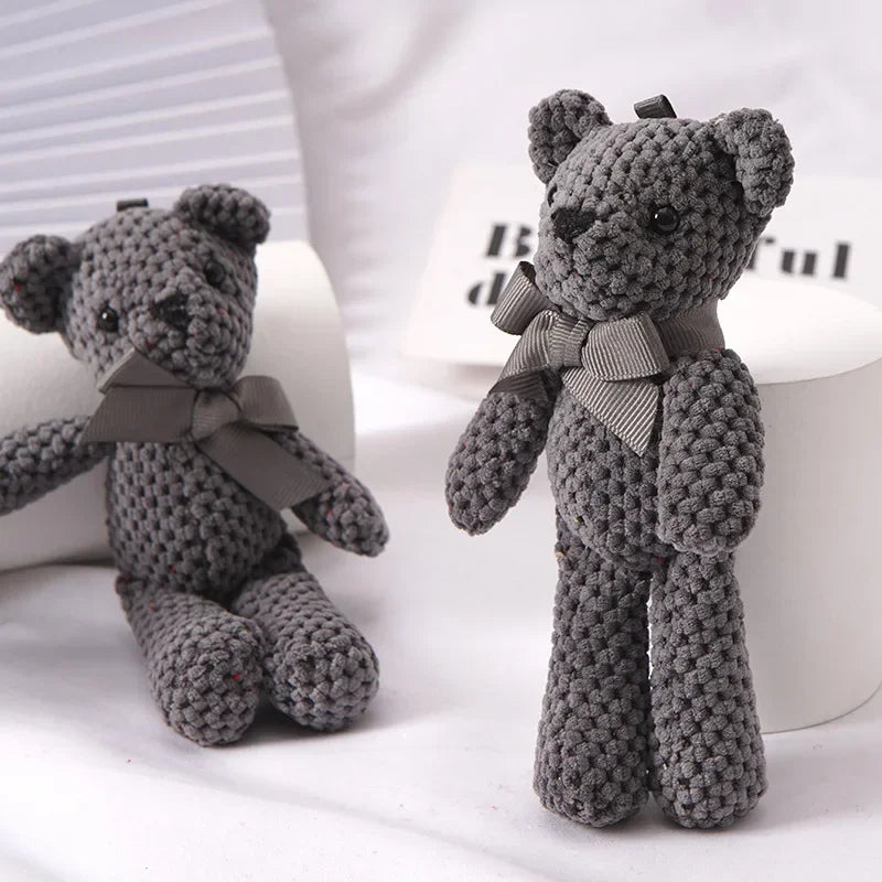 16cm Pineapple Bear Plush Toy – Mini Teddy Keychain Gift Stuffed Plush Toy Babs 16cm-GRAY others