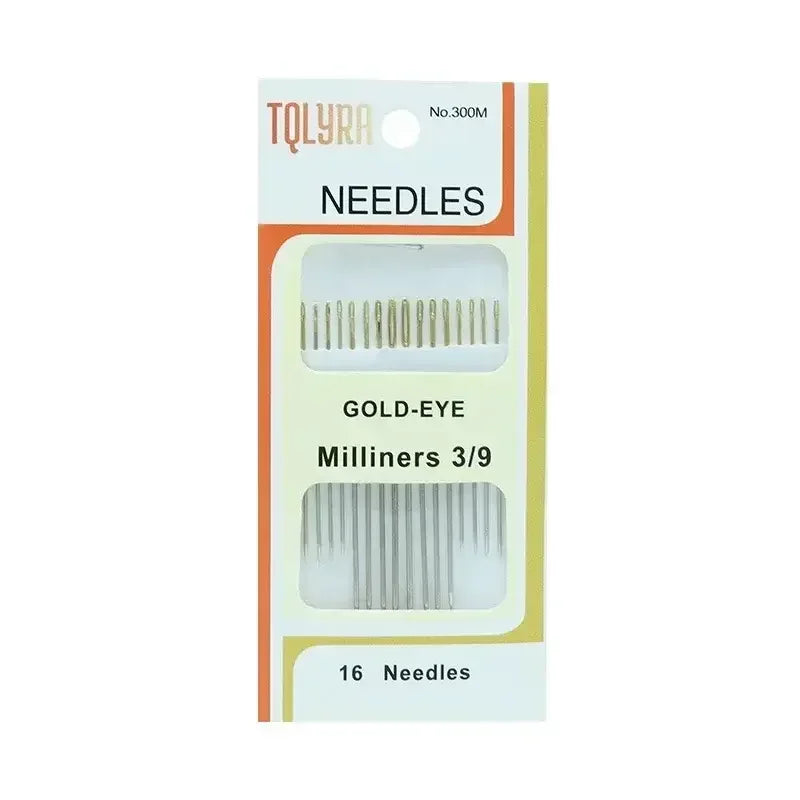 320pcs Gold Plated Large Eye Hand Sewing Needles Set Hand Sewing Needles Babs 20 BOX (320PCS)