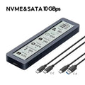 M.2 NVMe SATA SSD Enclosure Smart Display 10Gbps USB 3.2 Gen 2 SSD Enclosure Babs SATA and NVME