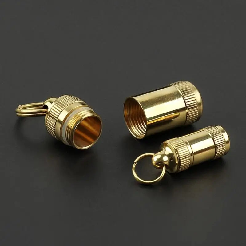 Brass Waterproof Canister Sealed Bottle S/M/L – Outdoor Camping Waterproof Canister Babs