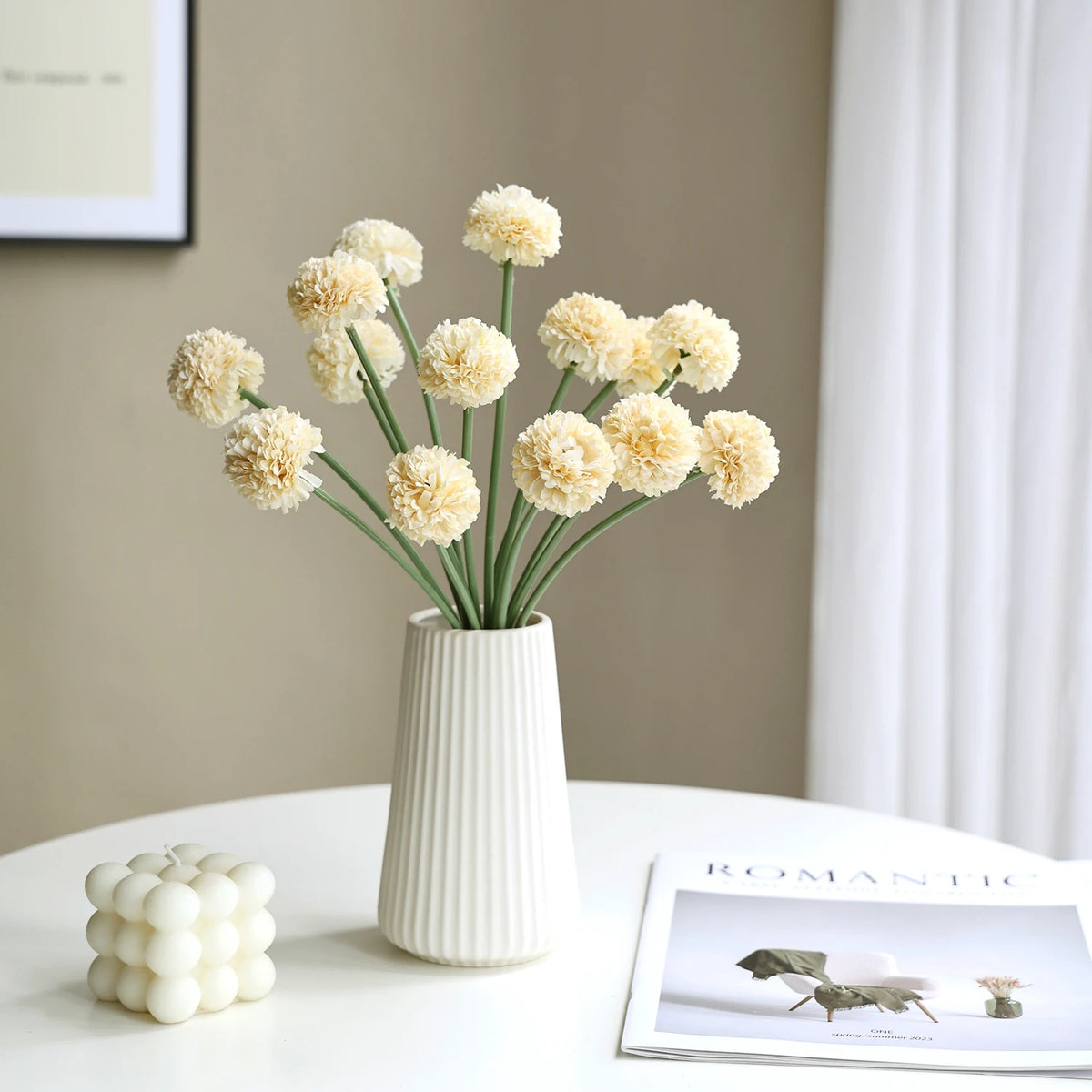 Artificial Silk Chrysanthemum Flower Ball – Wedding & Home Décor Artificial Flower Ball Babs