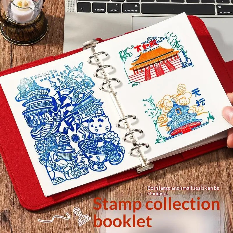 Felt Travel Stamp Book – Creative Souvenir Notebook Travel Stamp Notebook Babs