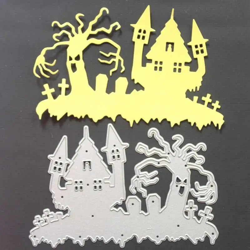 Halloween Castle Ghosts & Crosses Metal Die Cutting Mold Die Cutting Mold Babs