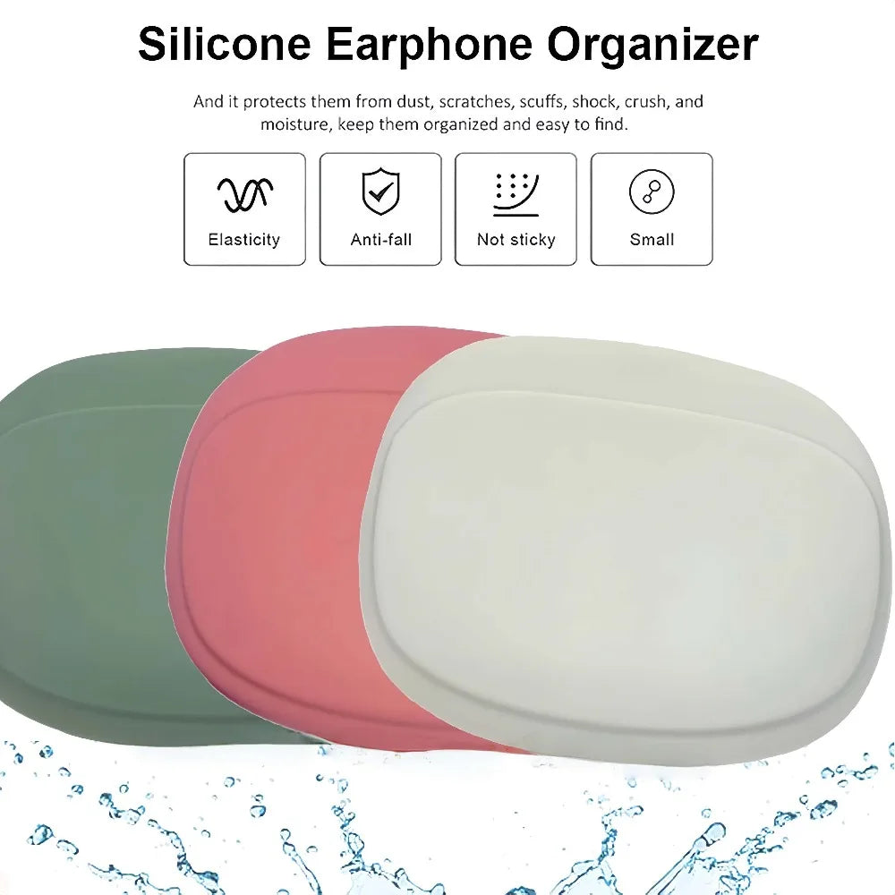 Silicone Earphone Case Waterproof Cable Organizer Mini Pouch Earphone Case Babs