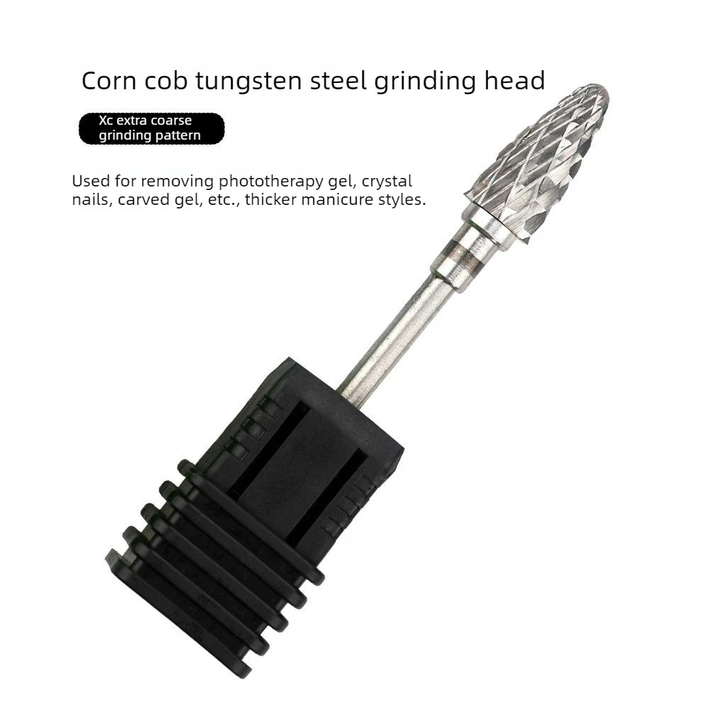 Tungsten Carbide Corn Cone Nail Drill Bit | Diamond Burr Nail Drill Bit Babs Black-XC ExtraCoarse