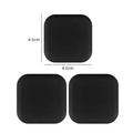 3-Pack Silicone Door Handle Bumpers – Self-Adhesive Wall Protector Door Bumper Pads Babs square-black
