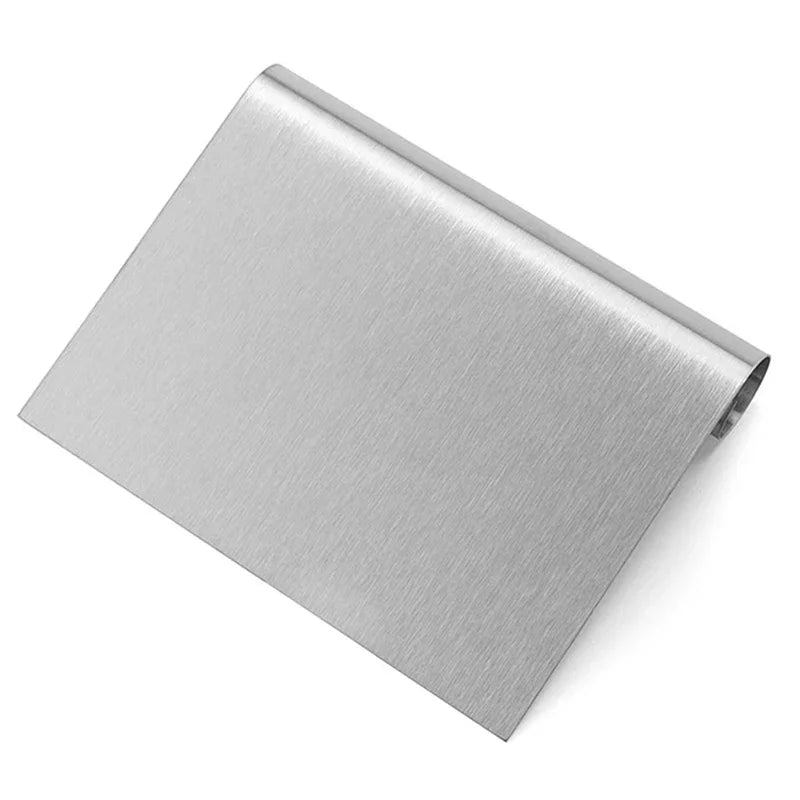 Stainless Steel Cake Scraper & Dough Cutter with Measuring Scale Dough Cutter & Scraper Babs
