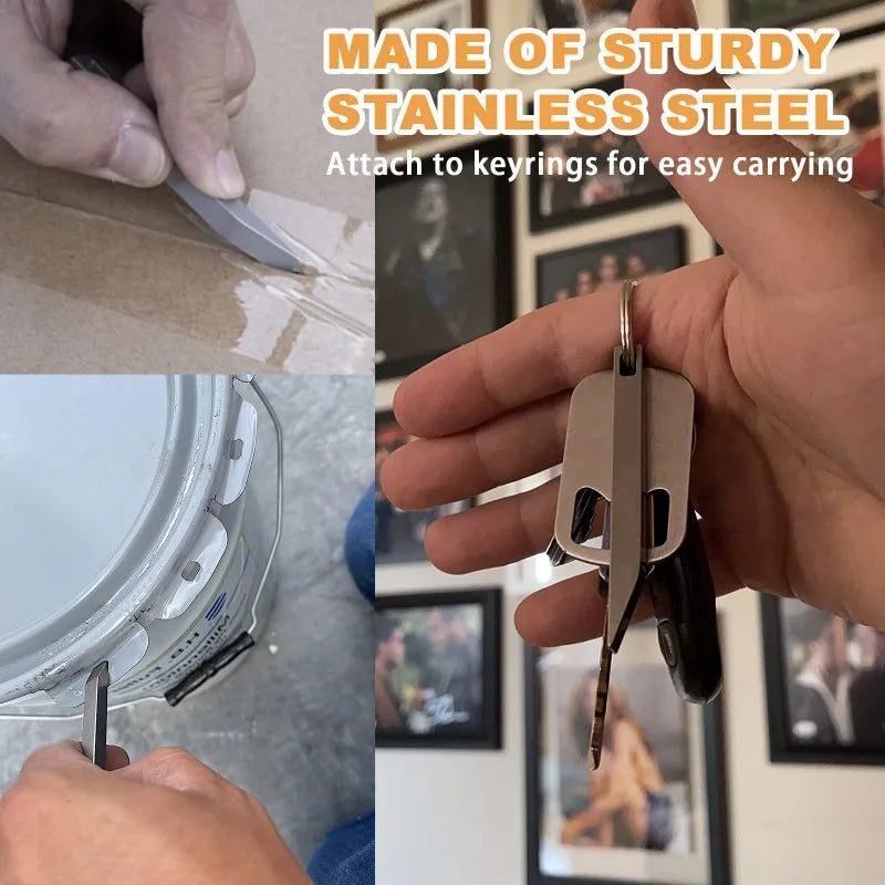 Keychain EDC Multitool – Stainless Steel Pocket Knife & Opener EDC Keychain Multitool Babs